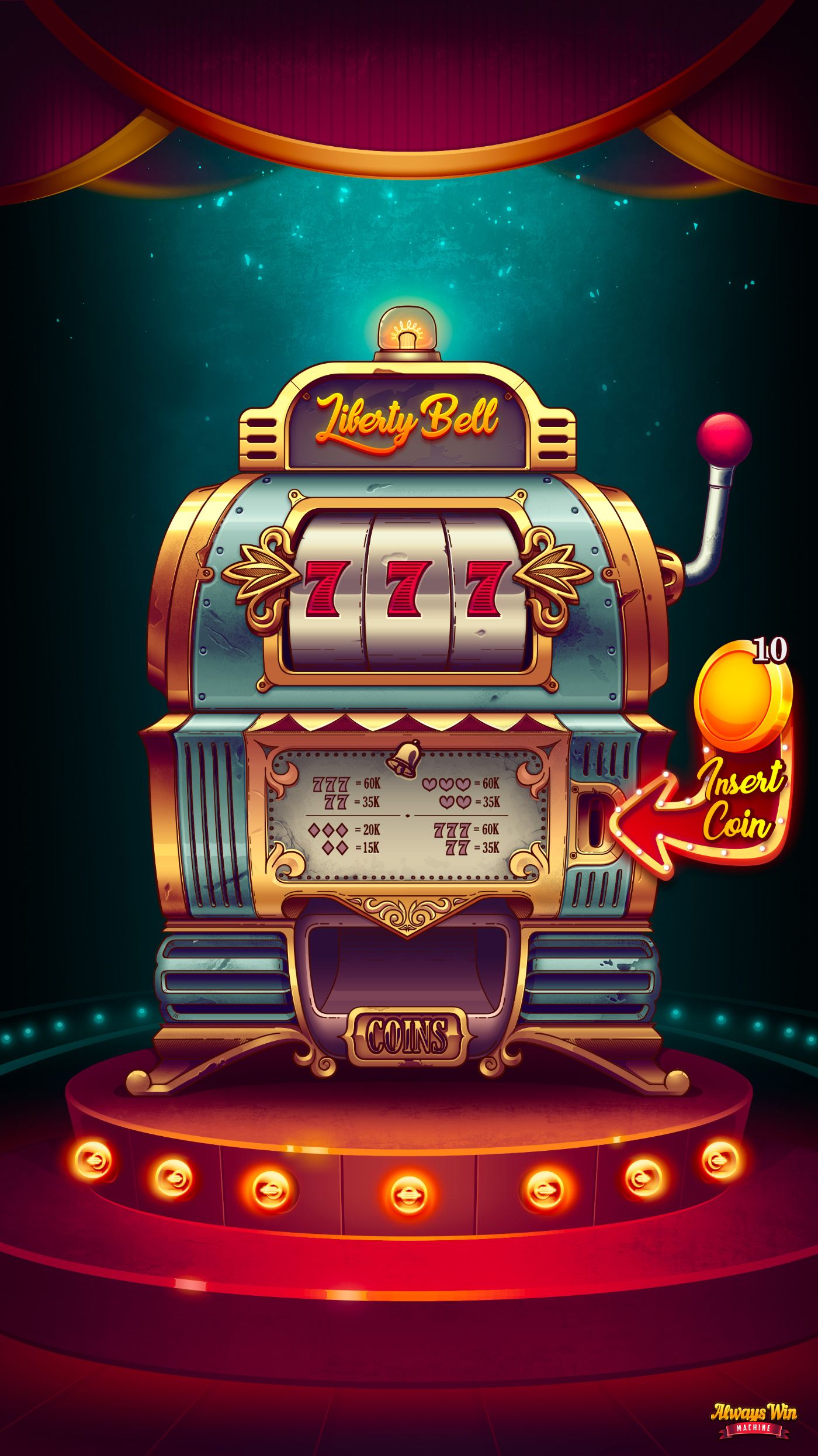 Demo slot game running on Android phone with payment menu visible